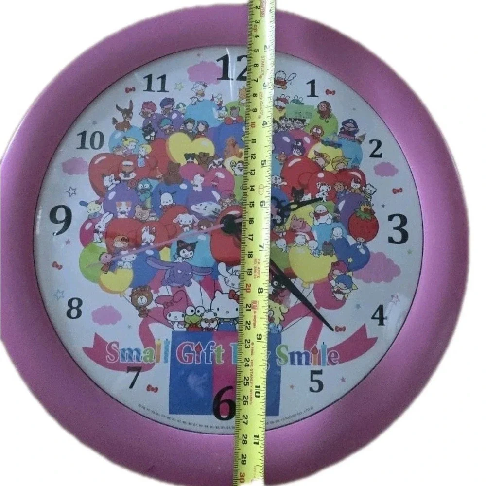 Sanrio shop lottery wall clock Sanrio All Stars Pink Collector Girls room Tested